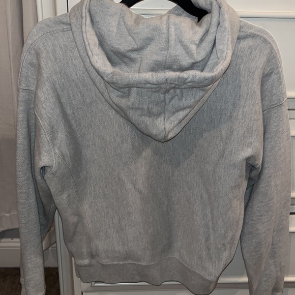 Grey cross-weave champion hoodie - Picture 3 of 4